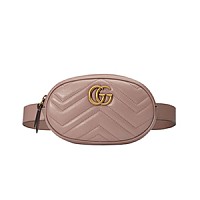 [스페셜오더]GUCCI-476434 1000 구찌 GG 마몽 애니멀 스터드 블랙 마틀라세 벨트백