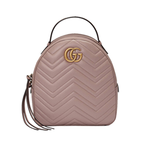 [스페셜오더]GUCCI-476671 9022 구찌 GG 마몽 퀼트 화이트가죽 백팩