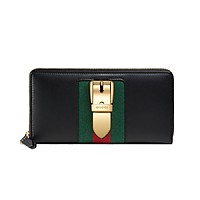 [스페셜오더]GUCCI-476083 8406 구찌 실비 embroidered 지퍼 어라운드 화이트 장지갑