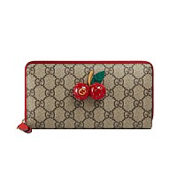 [스페셜오더]GUCCI-476055 8694 구찌 체리 장식 GG 수프림 콘티넨탈 플랩 이미테이션지갑