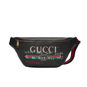 [스페셜오더]GUCCI 493869-8131 구찌 코코 카피탄 블랙가죽 프린트 로고 벨트백