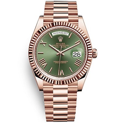 [스페셜오더]ROLEX-롤렉스 데이-데이트 스틸 올리브 그린다이얼 페이크시계 40mm