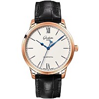 [스페셜오더]Glashutte Original-글라슈테 오리지널 세네터 Excellence 레드골드 다이아베젤 실버다이얼 워치40mm