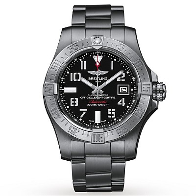 [스페셜오더]BREITLING-브라이틀링 어벤져 II GMT 스트라트스 실버 스틸 워치43mm