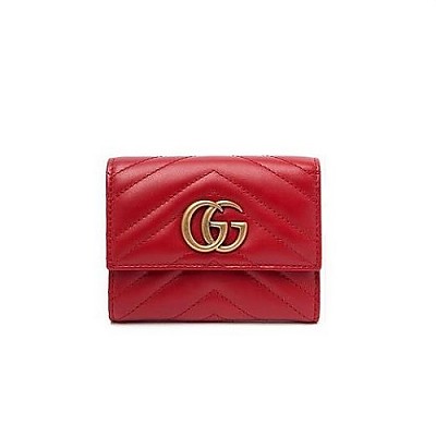 [스페셜오더]GUCCI-474802 1000 구찌 GG 마몽 블랙 마틀라세 쉐브론 2단 지갑