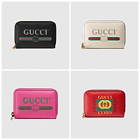 [스페셜오더]GUCCI-496319 8820 구찌 프린트 로고 화이트 카드 케이스