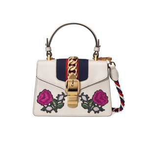 [스페셜오더]GUCCI-470270 8963 구찌 실비 화이트 가죽 비스타 미니 숄더백