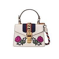 [스페셜오더]GUCCI-470270 2068 구찌 Sylvie 브라운 GG 벨벳 미니 백