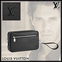 [스페셜오더]LOUIS VUITTON-M51823 루이비통 블랙 가죽 카사이 클러치