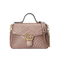 [스페셜오더]GUCCI-498110 1000 구찌 GG 마몽 블랙 스몰 탑 핸들백