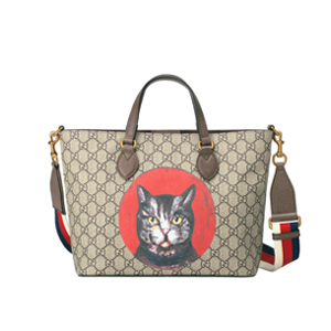 GUCCI 473887-8695 구찌 GG 슈프림 Mystic Cat 구찌레플리카 여성토트백