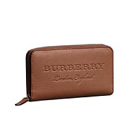 [스페셜오더]BURBERRY-40596661 버버리 엠보싱 로고 블랙 지퍼 라운드 지갑