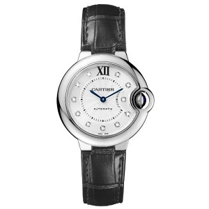 [스페셜오더]Cartier-까르띠에 발롱 블루 드 스틸 핑크다이얼 가죽스트랩 레이디스 워치36mm