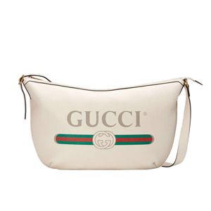 [스페셜오더]GUCCI 523588-8163 구찌 프린트 반달 모양 호보백