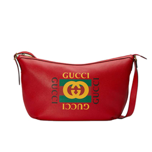 [스페셜오더]GUCCI 523588-8820 구찌 프린트 반달 모양 호보백