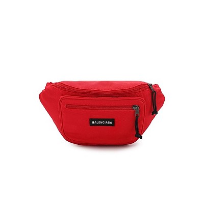 BALENCIAGA-482389 발렌시아가 블루 자수 로고 익스플로러 짝퉁벨트백