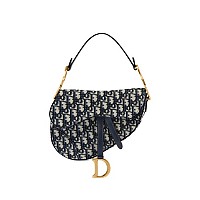 [스페셜오더]DIOR-M0446 디올 블루 Tie & Dior 자수 SADDLE 백