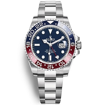 [스페셜오더]ROLEX-롤렉스 GMT-마스터 II 세라믹 베젤 18K 포금 옐로우 골드 그린다이얼 워치40mm