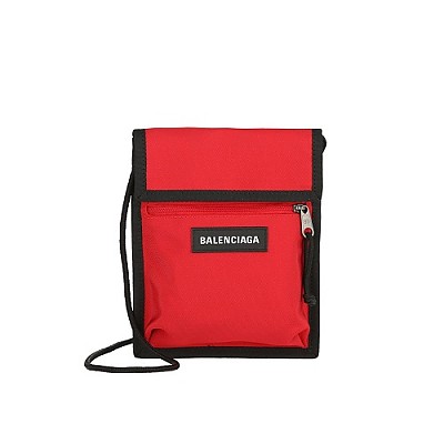 BALENCIAGA-532298 발렌시아가 블랙 스몰 익스플로러 파우치 스트랩 백