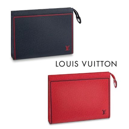 LOUIS VUITTON-M63397 루이비통 레드 타이가 포쉐트 보야주 이미테이션 파우치백