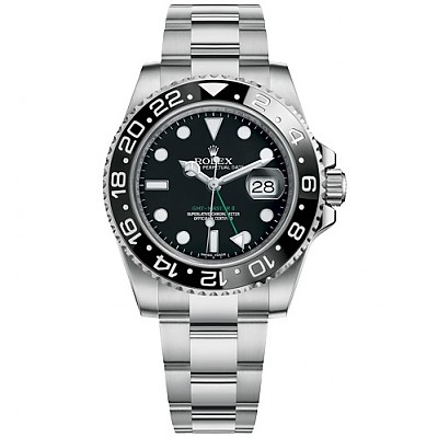 [스페셜오더]ROLEX-롤렉스 GMT-마스터 II 세라믹 베젤 18K 포금 옐로우 골드 블랙다이얼 시계40mm