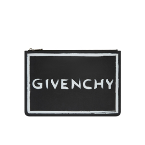 [스페셜오더]GIVENCHY-BB6009B 지방시 송아지 가죽 GIVENCHY 프린트 라지 파우치