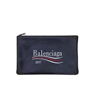 BALENCIAGA-발렌시아가 익스플로러 Balenciaga 2017 자수 디테일 블랙 나일론 스몰 클러치/포쉐트