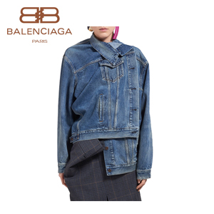 BALENCIAGA-492138 발렌시아가 풀드 데님 쟈겟 여성용