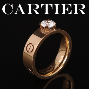 Cartier-CA001 여성용 다이아몬드 반지 골드