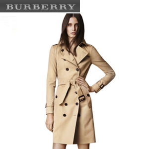 [스페셜오더]BURBERRY-버버리 샌드링엄 미드 렝스 헤리티지 트렌치코트 허니베이지 