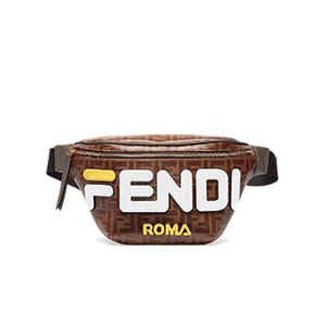 [스페셜오더]FENDI-8BM006 펜디 멀티컬러 페브릭 네이비 Fendi Mania 아플리케 벨트백