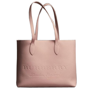 [스페셜오더]BURBERRY-40600961 버버리 송아지 가죽 페일 애쉬 로즈 라지 엠보싱 토트 백