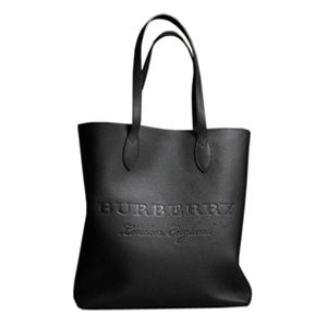 [스페셜오더]BURBERRY-40578781 버버리 송아지 가죽 미디엄 엠보싱 브라운 토트 백