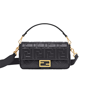 [스페셜오더]FENDI-8BR600 펜디 핫핑크 FF 엠보싱 미디엄 바게트 백