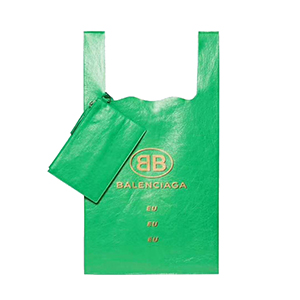  [스페셜오더]BALENCIAGA-506781 발렌시아가 양가죽 로고 프린트 장식 슈퍼마켓 쇼퍼 M