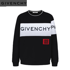 GIVENCHY-BM708T3 지방시 블랙 GIVENCHY PARIS 4G 엠블로이드 스웨트셔츠