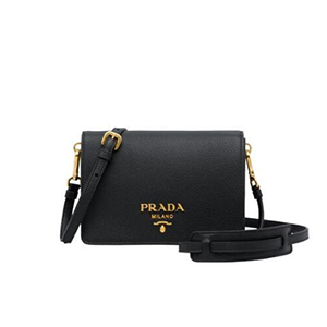 [스페셜오더]PRADA-1BD102 프라다 송아지 가죽 블랙 숄더 스트랩 백