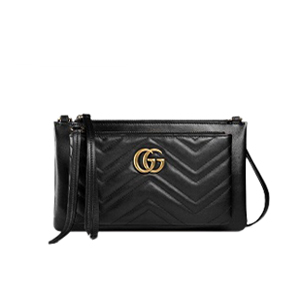 GUCCI-453878 5909 구찌 GG 마몽 파우치 라이트 핑크 숄더 스트랩 백