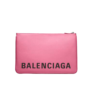 [스페셜오더]BALENCIAGA-482389 발렌시아가 블랙 그레인드 송아지 가죽 빌 파우치 M