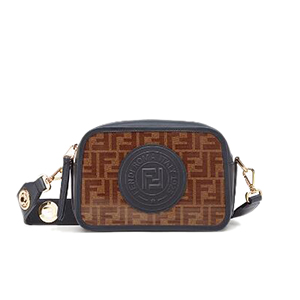 [스페셜오더]FENDI-8BT287 펜디 블랙 더블 F 패턴 카메라 케이스