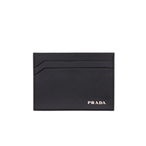 [스페셜오더]PRADA-2MC149 프라다 프린트 블랙 송아지가죽 신용카드 홀더