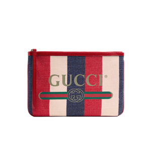 GUCCI-524788 9093 구찌 실비 스트라이프 캔버스 구찌 프린트 파우치