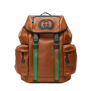 [스페셜오더]GUCCI-536413 2582 구찌 브라운 GG 가죽 Gucci Dapper Dan 백팩