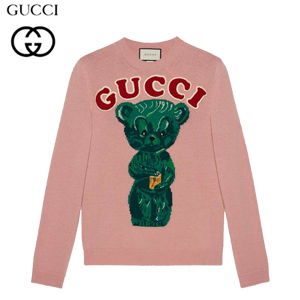 GUCCI-523013 5134 구찌 핑크 울 테디 베어 스웨터(남여공용)