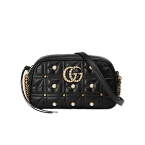 [스페셜오더]GUCCI-447632 8561 구찌 GG 마몽 베이지/레드 스몰 핸드백