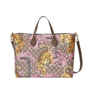 GUCCI-453705 9789 구찌 소프트 GG 수프림 플라워 자수 아플리케 토트백