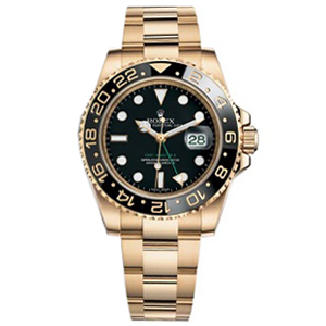 [스페셜오더]ROLEX-롤렉스 GMT-마스터 II 옐로우 골드 스틸 블랙 40mm