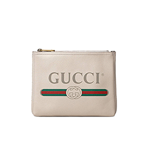 [스페셜오더]GUCCI-495665 8820 구찌 화이트 가죽 Gucci 프린트 스몰 포토폴리오