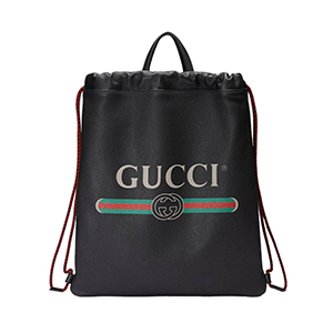 [스페셜오더]GUCCI-494053 8459 구찌 코코 카피탄 프린트 블랙가죽 드로우스트링 백팩