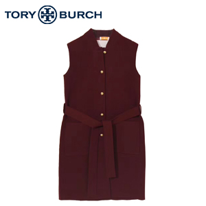 [스페셜오더]TORY BURCH 토리버치 버건디 캐시미어 스웨터 베스트 여성용